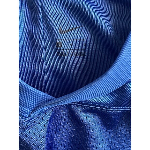 Nike Youth Practice Jersey Blue Football Short Sleeve Size Kids Boy Large Mesh - Picture 5 of 6